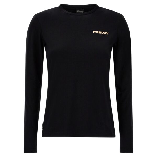 FREDDY T-SHIRT MANICA LUNGA CON LOGO F3WBCT4 ♀ - immagine 5