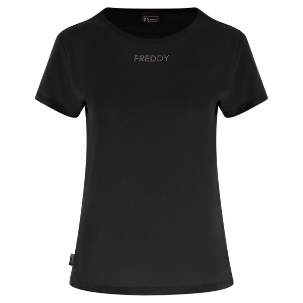 FREDDY T-SHIRT CON LOGO PICCOLO F3WMVT1 ♀ - immagine 3