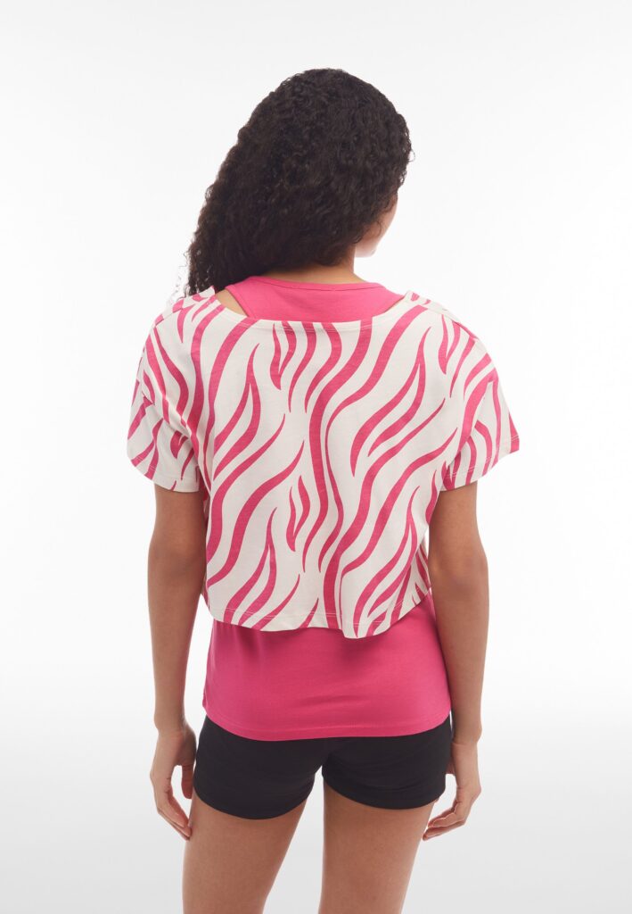 FREDDY SET CANOTTA+T-SHIRTJERSEY CON STAMPA S4WMVT5♀ - immagine 5