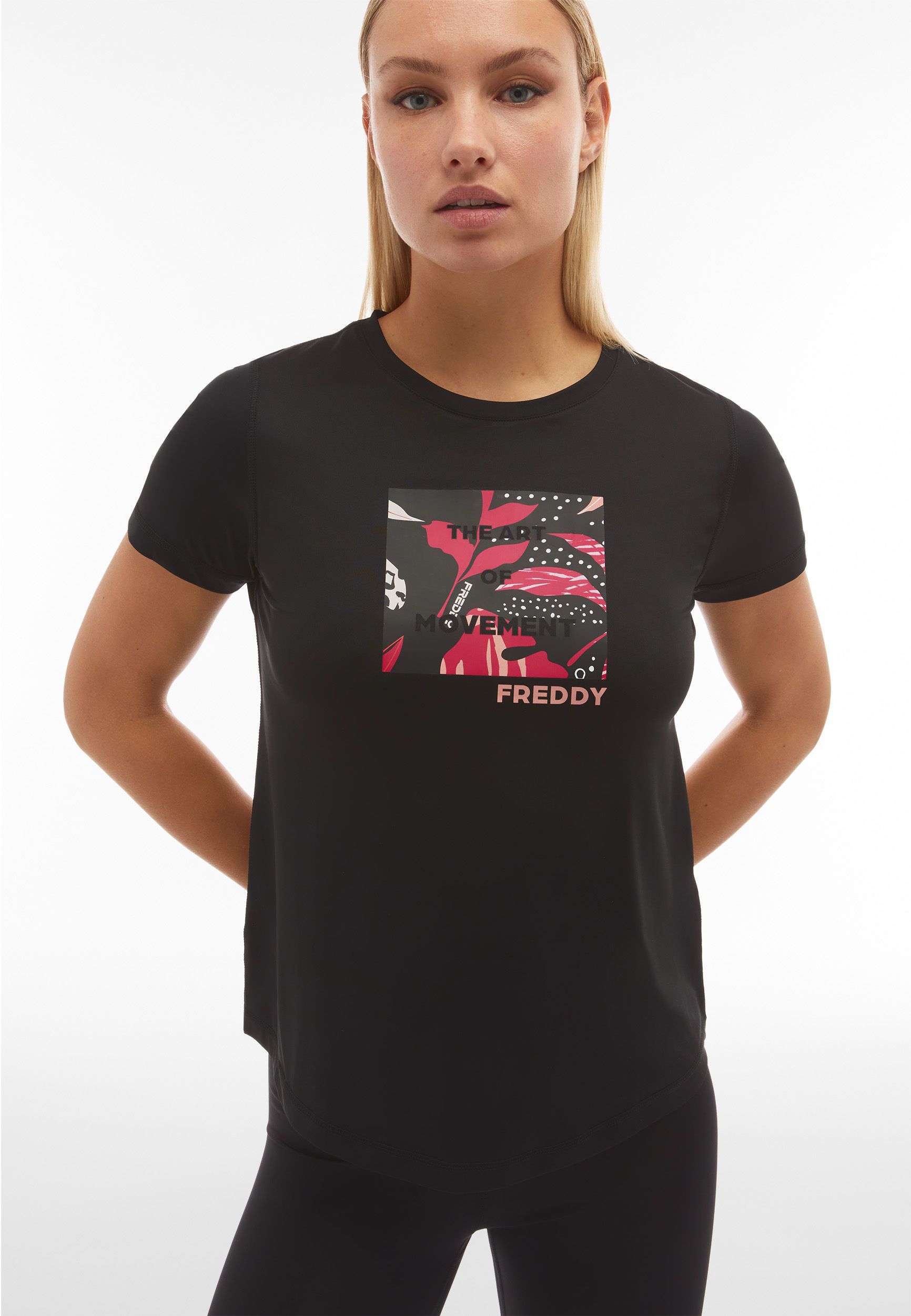 FREDDY T-SHIRT TRASPIRANTE CON STAMPA S4WSFT2 ♀ - immagine 3