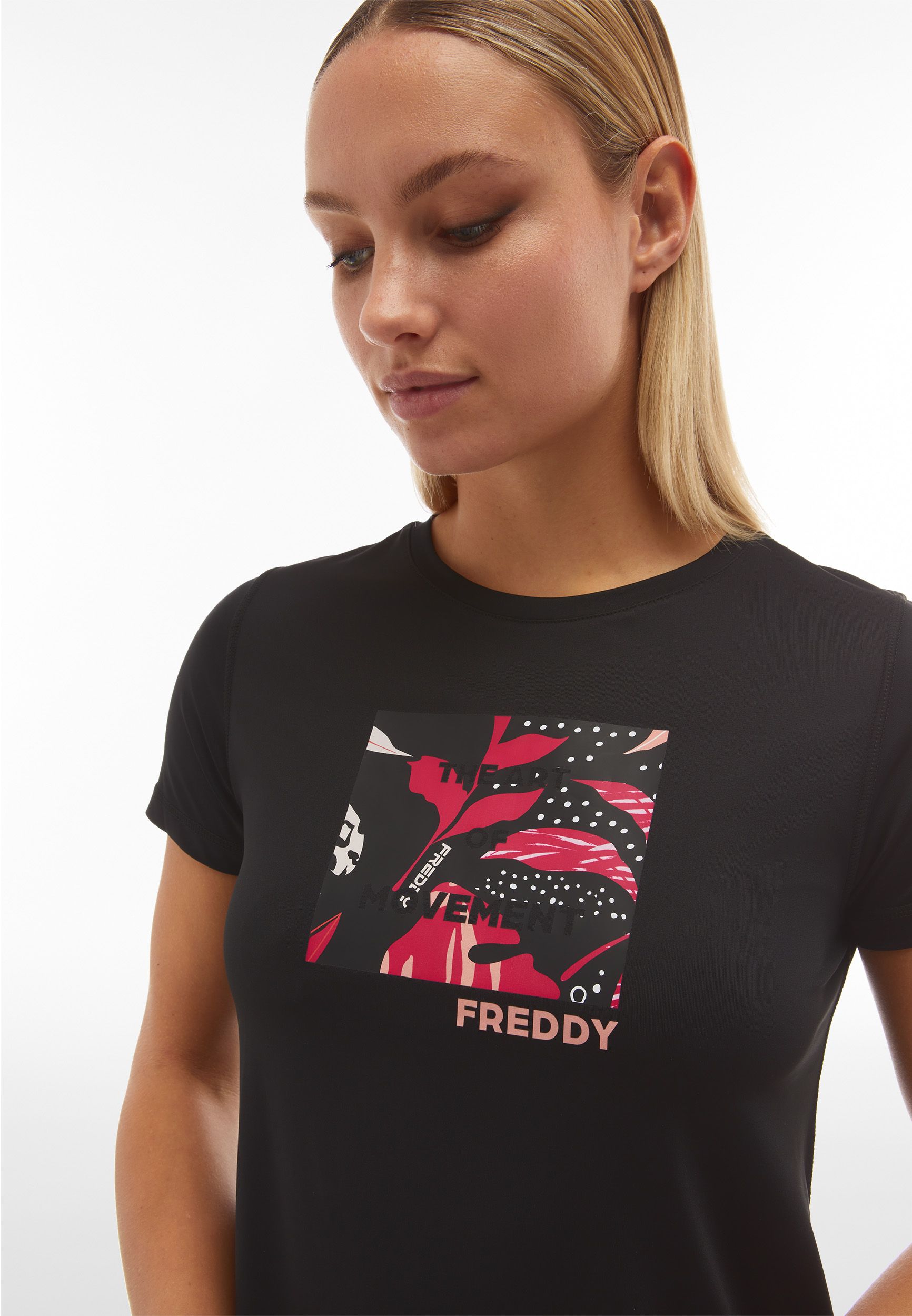 FREDDY T-SHIRT TRASPIRANTE CON STAMPA S4WSFT2 ♀ - immagine 5