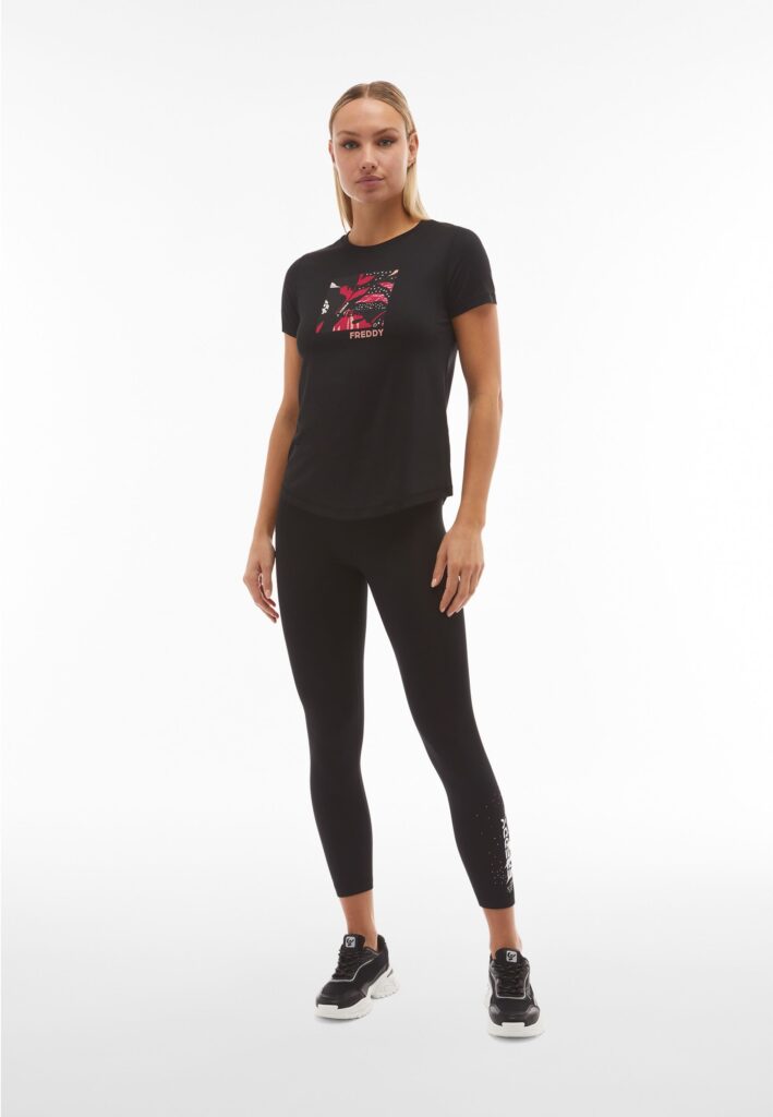 FREDDY LEGGINGS 7/8 LYCRA CON STAMPA TROPICAL SF5HS406 ♀ - immagine 4