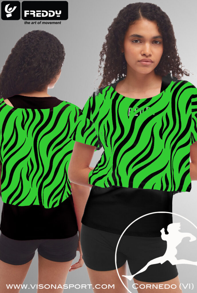 FREDDY SET CANOTTA+T-SHIRTJERSEY CON STAMPA S4WMVT5♀ - immagine 3
