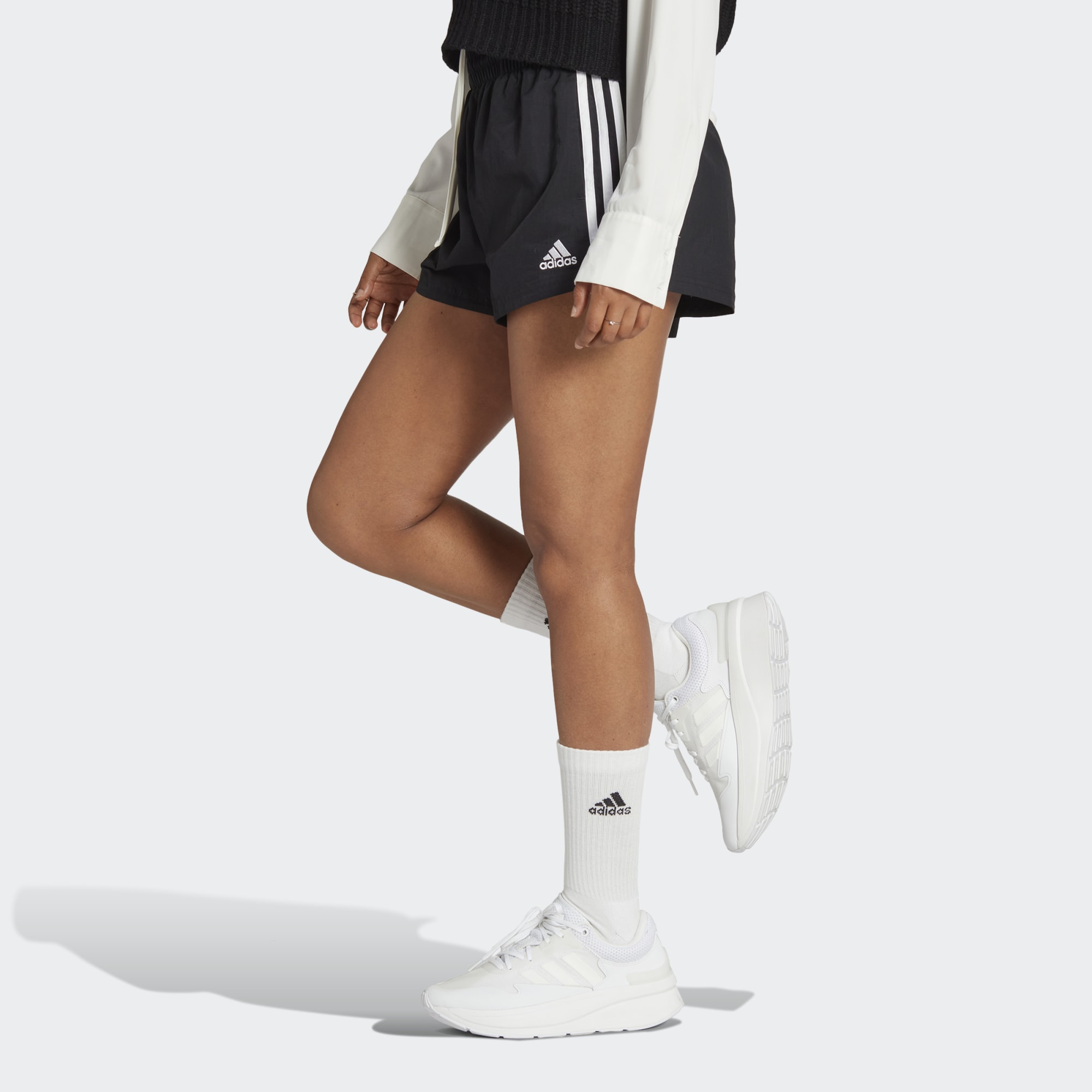 ADIDAS PANTALONCINO W 3S WVN SHO HT3397 ♀ - immagine 3