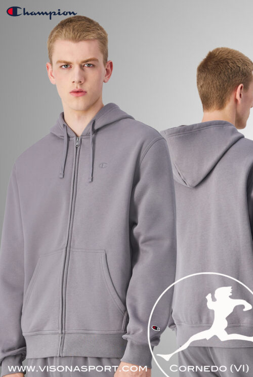 CHAMPION FELPA FELPATA FULL ZIP CON CAPPUCCIO 220276 ♂ - immagine 3
