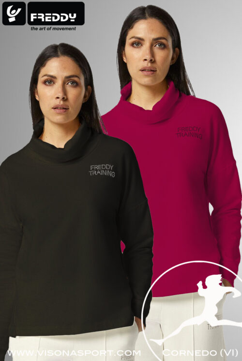 FREDDY FELPA MICROFELPATA COMFORT FIT COLLO A TUBO F4WTRS5 ♀ - immagine 9