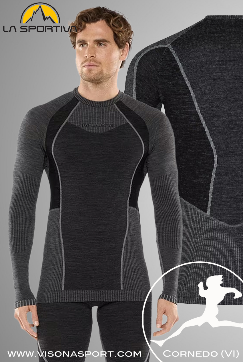 LA SPORTIVA INTIMO WOOL70 TECH LONGSLEEVE M L90 900907 ♂ - immagine 3
