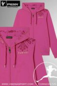 FREDDY FELPA ZIP LEGGERA CON DETTAGLI FLOREALI S25WTRS1 ♀
