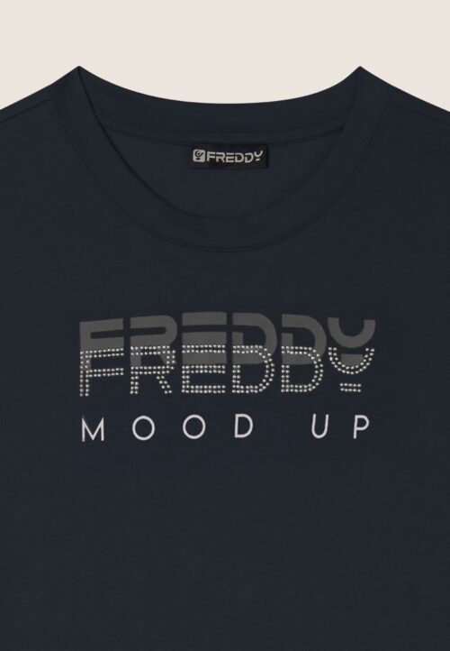 FREDDY T-SHIRT CON STAMPA E PERLINE S25WCRT1 ♀ - immagine 8