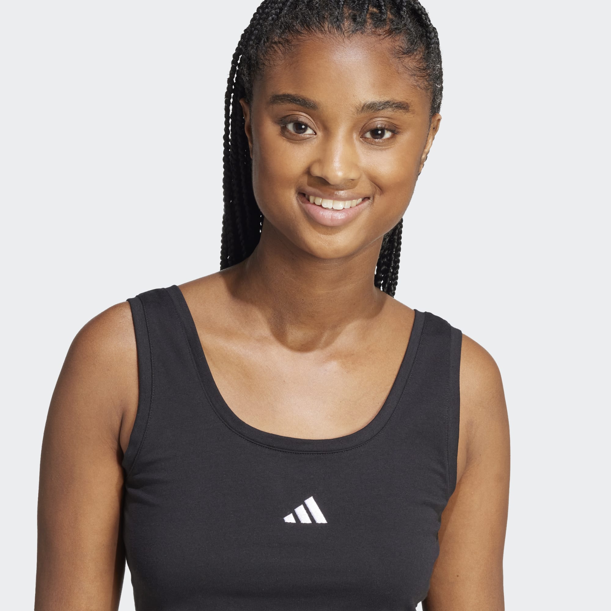 ADIDAS TOP ESSENTIALS SMALL LOGO COTTON LIFESTYLE TANK JD0545 ♀ - immagine 6
