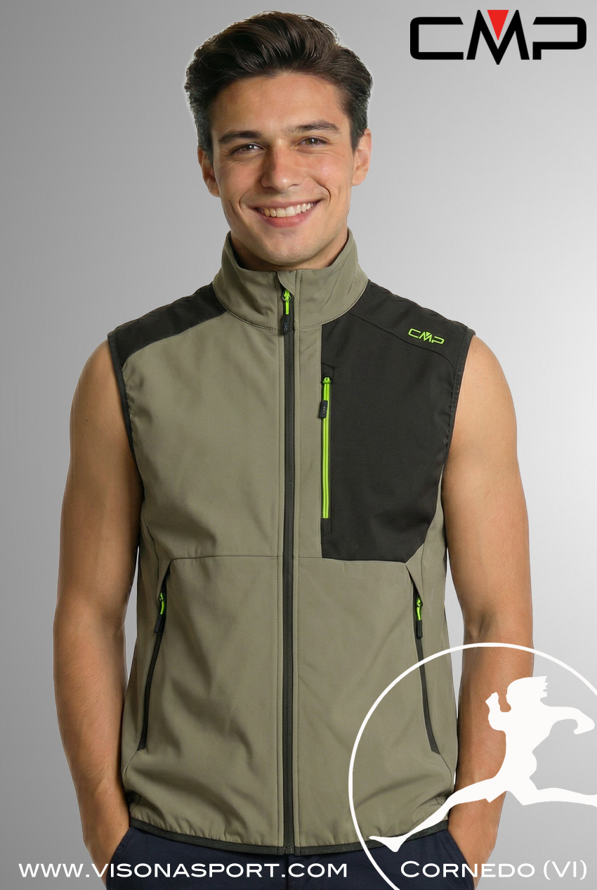 CMP GILET SMANICATO SOFTSHELL ULTRALEGGERO 36A5047 ♂