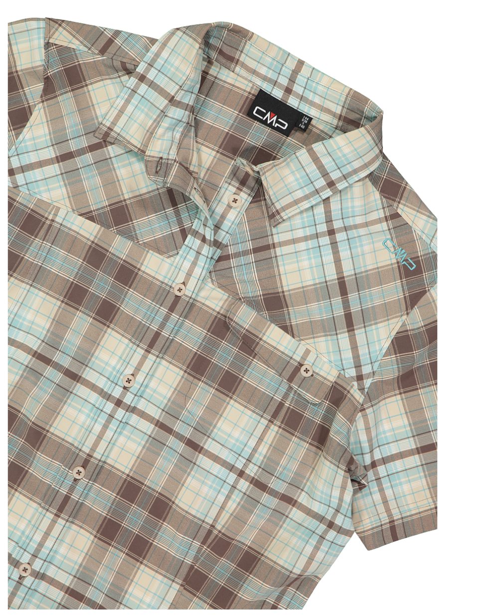 CMP CAMICIA LEGGERA MICROFIBRA A QUADRI 34S5756 ♀ - immagine 7