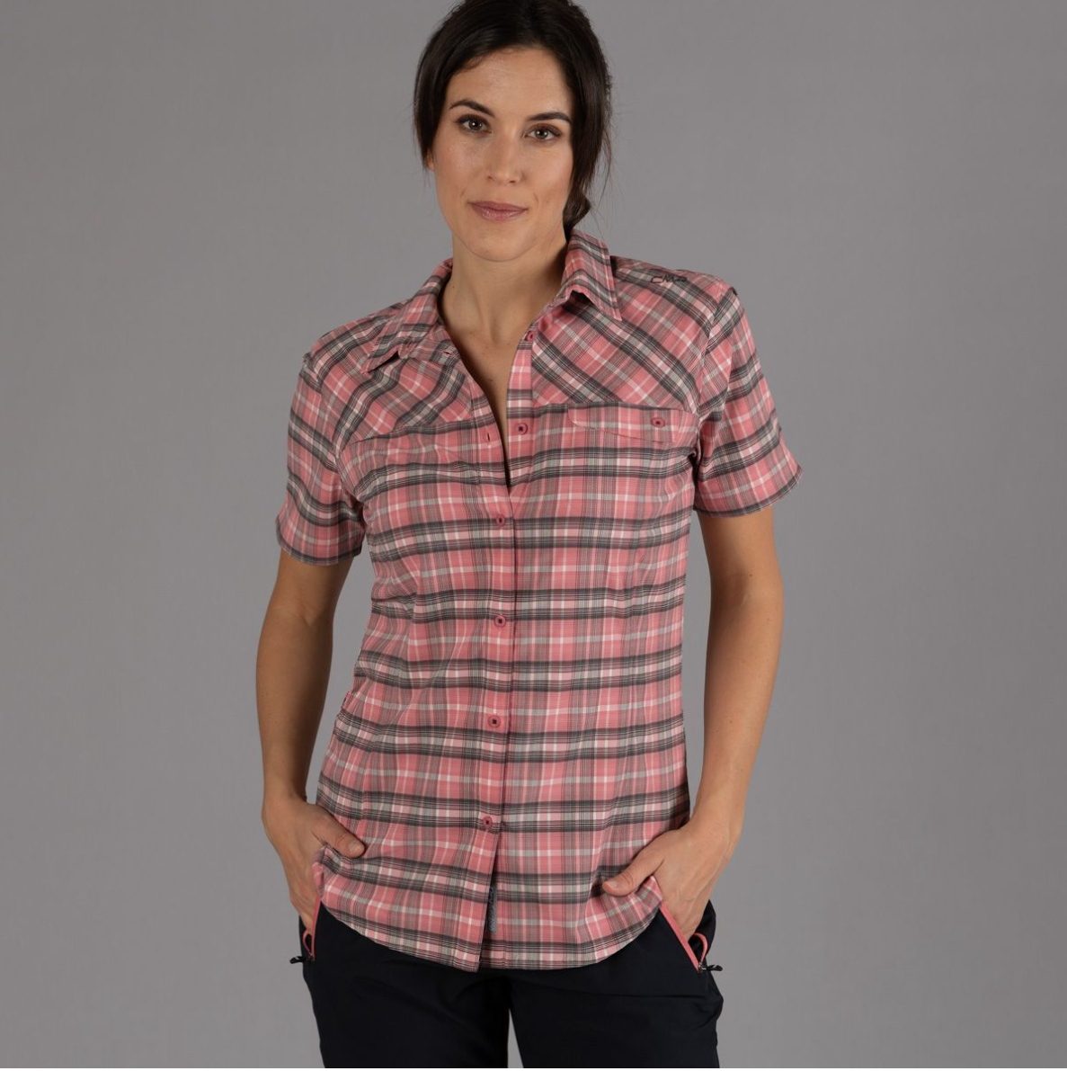 CMP CAMICIA LEGGERA MICROFIBRA A QUADRI 34S5756 ♀ - immagine 8
