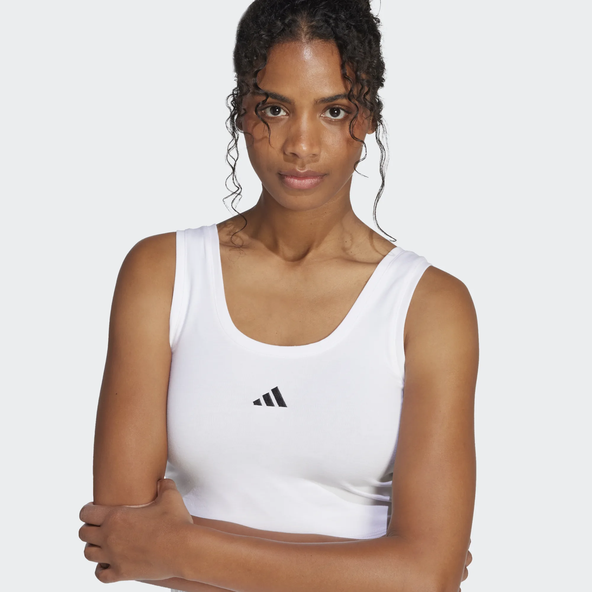 ADIDAS TOP ESSENTIALS SMALL LOGO COTTON LIFESTYLE TANK JD0545 ♀ - immagine 18